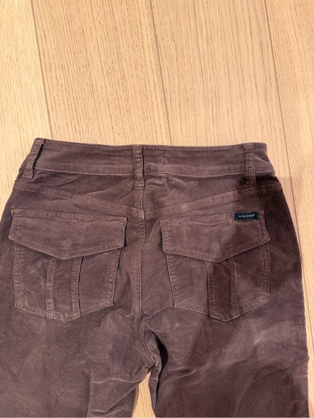 Revolve Santurary Corduroy Bootcut / straight Jeans in Brown - Picture 5 of 8